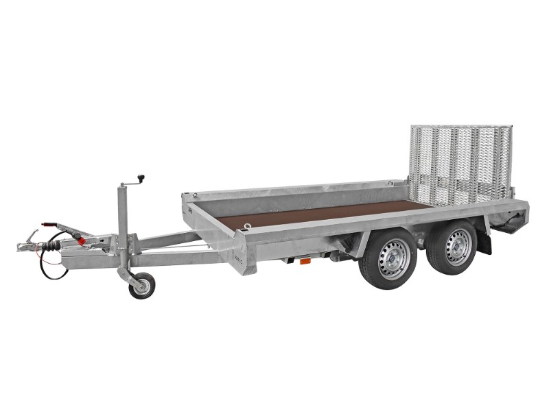 REMORQUE PORTE-ENGIN HULCO 294X150 CM PTAC 2600 KG 