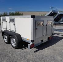 REMORQUE TRANSPORT DE CHIENS 6 BOXES REMORQUE TRANSPORT DE CHIENS 6 BOXES
