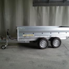 REMORQUE BENNE VSN 300X150 2000KG FREINEE DEUX ESSIEUX ROUES DESSOUS REMORQUE BENNE VSN 300X150 2000KG FREINEE DEUX ESSIEUX ROUES DESSOUS