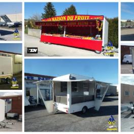 CONSTRUCTION SUR MESURE REMORQUES MAGASIN / FOOD-TRAILER CONSTRUCTION SUR MESURE REMORQUES MAGASIN / FOOD-TRAILER