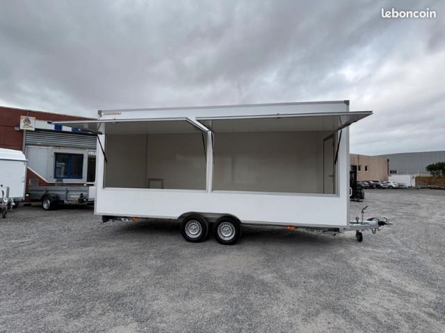 REMORQUE MAGASIN XL 520X203X230 CM PTAC 2000 KG 