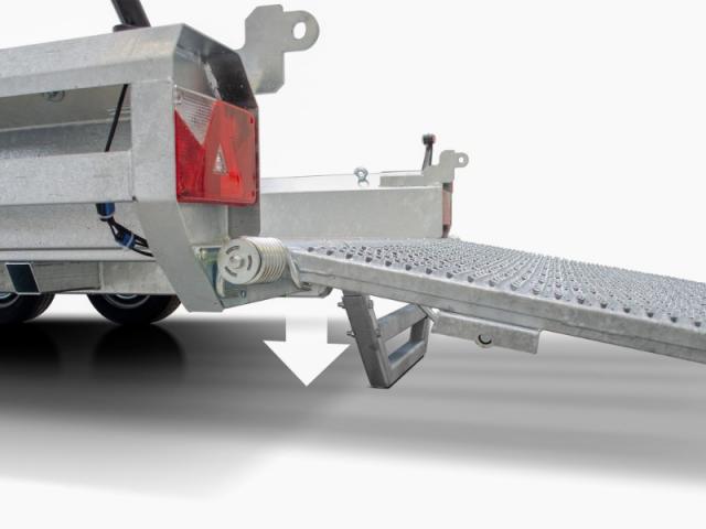 REMORQUE PORTE-ENGIN HULCO 294X150 CM PTAC 2600 KG 