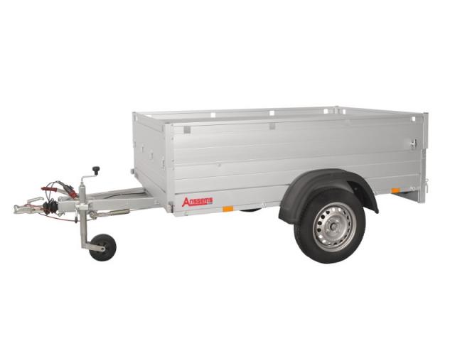 REMORQUE BAGAGERE 1 ESSIEU FREINÉ PTAC 750 KG VERSION HT  211X126X48 CM