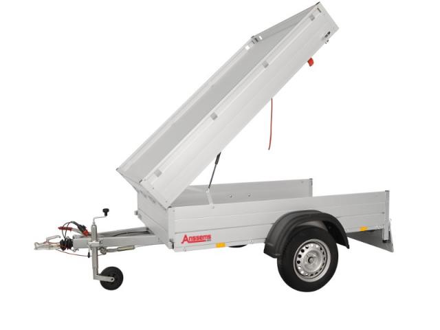 REMORQUE BAGAGERE 1 ESSIEU FREINÉ PTAC 750 KG VERSION HT  211X126X48 CM