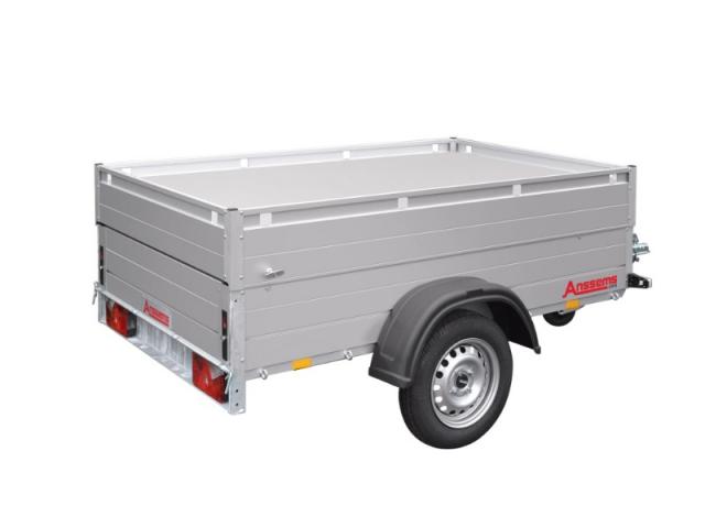 REMORQUE BAGAGERE 1 ESSIEU NON FREINÉ PTAC 750 KG VERSION HT  211X126X48 CM