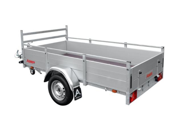 REMORQUE 1 ESSIEU NON FREINE 750 KG ROUES EXTÉRIEURES MODÈLE BSX 750 MARQUE ANSSEMS