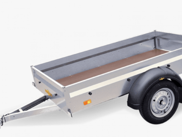 REMORQUE 1 ESSIEU NON FREINEE STEELY ACIER ROUES EXTERIEURES DE MARQUE HUMBAUR