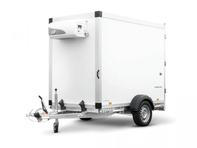 REMORQUE FRIGORIFIQUE 1 ESSIEU FREINE COOL TRAILER HGK  DELUXE ROUES EXTERIEURES JUSQU'A 6° C