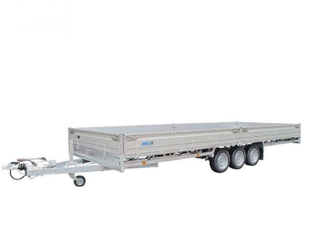 REMORQUE PLATEAU MEDAX-3 3500 3 ESSIEUX ROUES DESSOUS