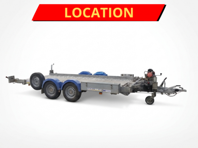 LOCATION REMORQUE PORTE VOITURE HUBIERE