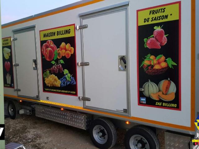 REMORQUE MAGASIN MARAICHER DOLLY  FOOD-TRAILER 3500KG 