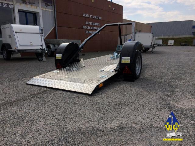  VSN ENDURO PORTE MOTO ABAISSABLE  750KG 260X125 CM