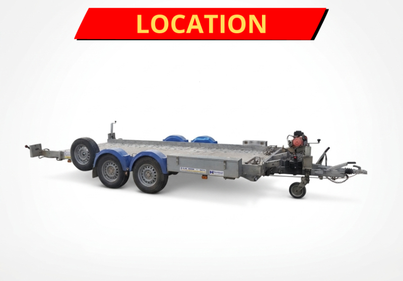 LOCATION REMORQUE PORTE VOITURE HUBIERE